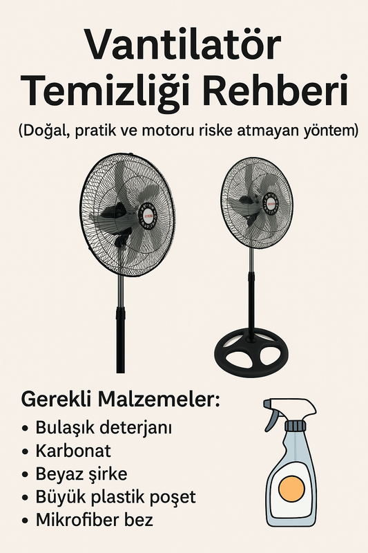 Vantilatör Temizliği İçin Doğal ve Etkili Yöntemler