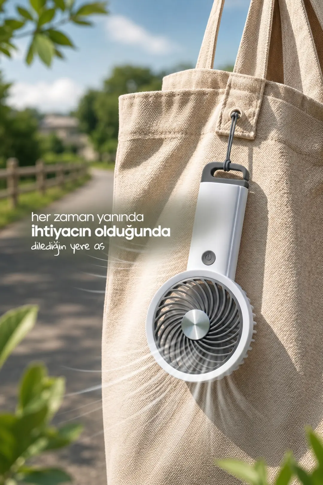 Feny Taşınabilir El Fanı Usb Type-C Şarjlı Minifan
